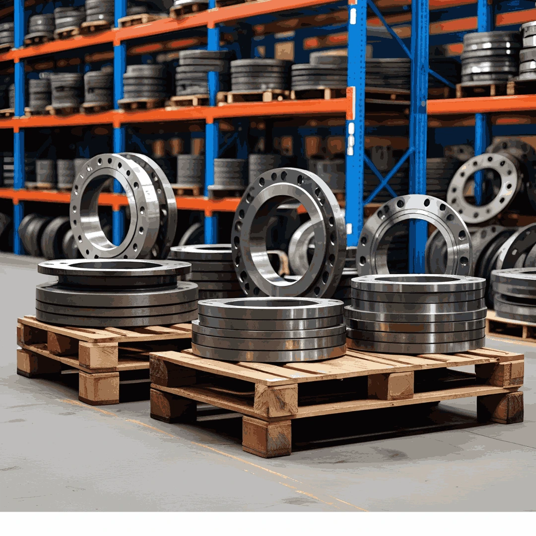 Industrial flanges of various types